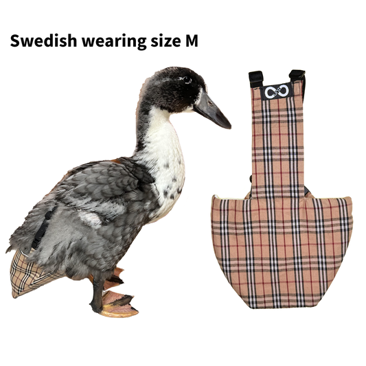 Duck Diapers for Indoor Pet Ducks & Ducklings — Adjustable, Washable (Diaperalls)