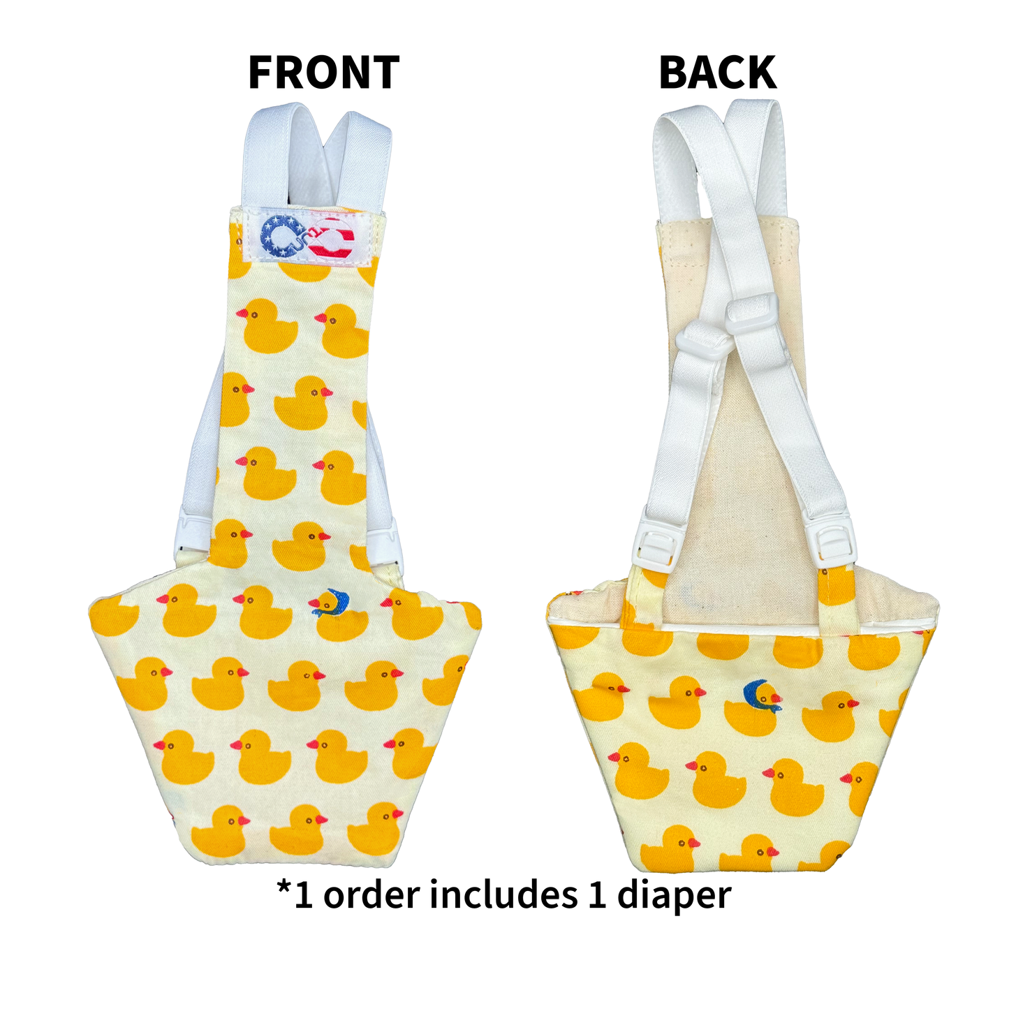 Chicken Diapers Diaperalls, Adjustable, Washable - #1 Best Seller on Amazon